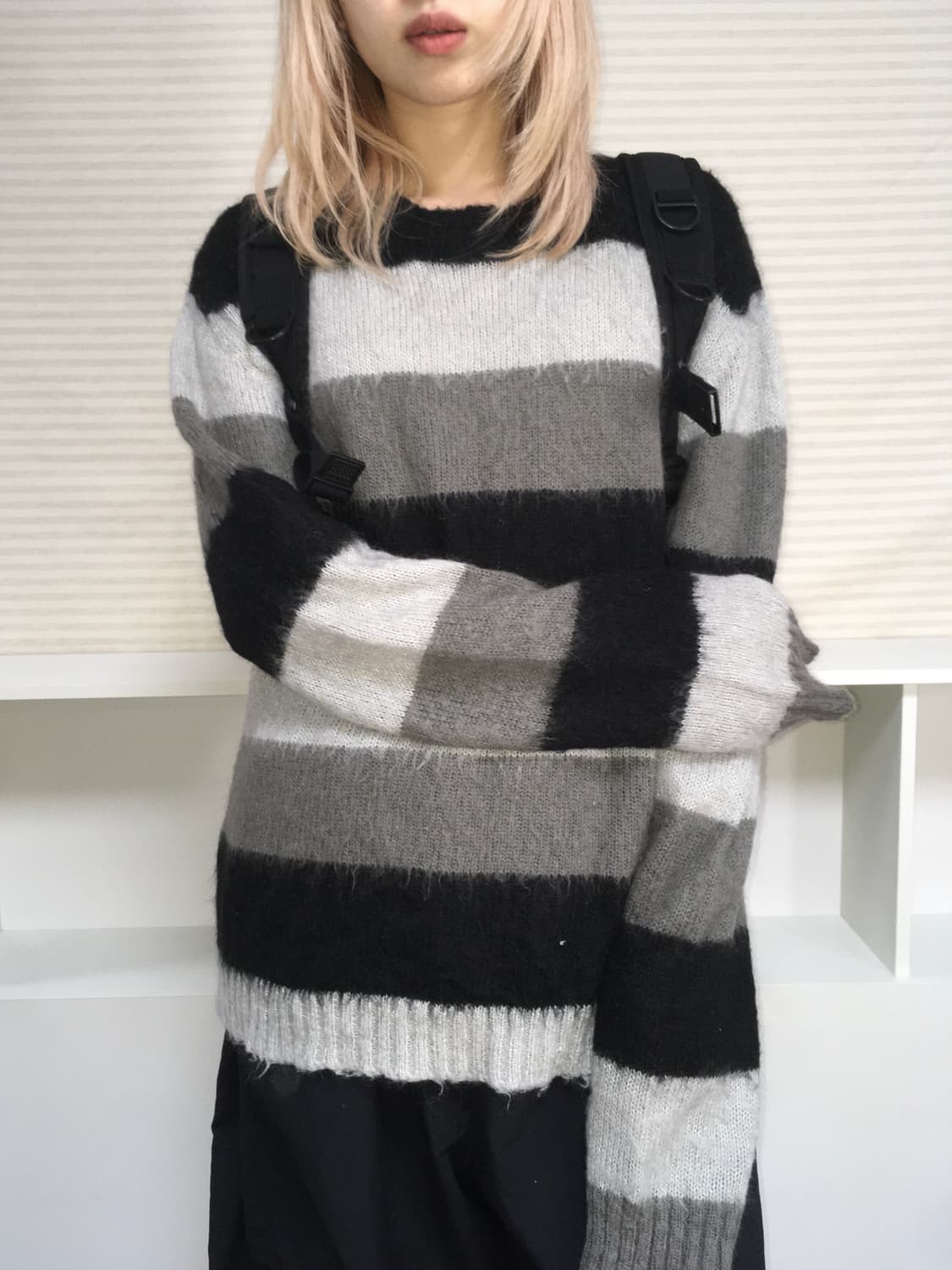 Diesel italy unisex stripe long knit 상품이미지2