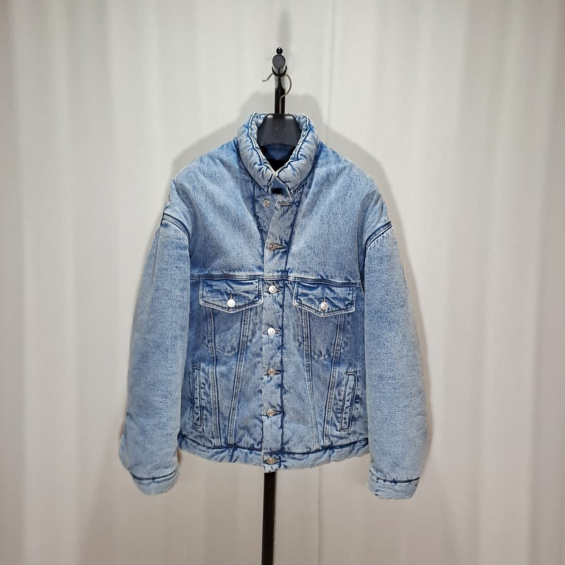 (택포) 발렌시아가맛 인터섹션 패디드데님 자켓 1 B273 상품이미지1