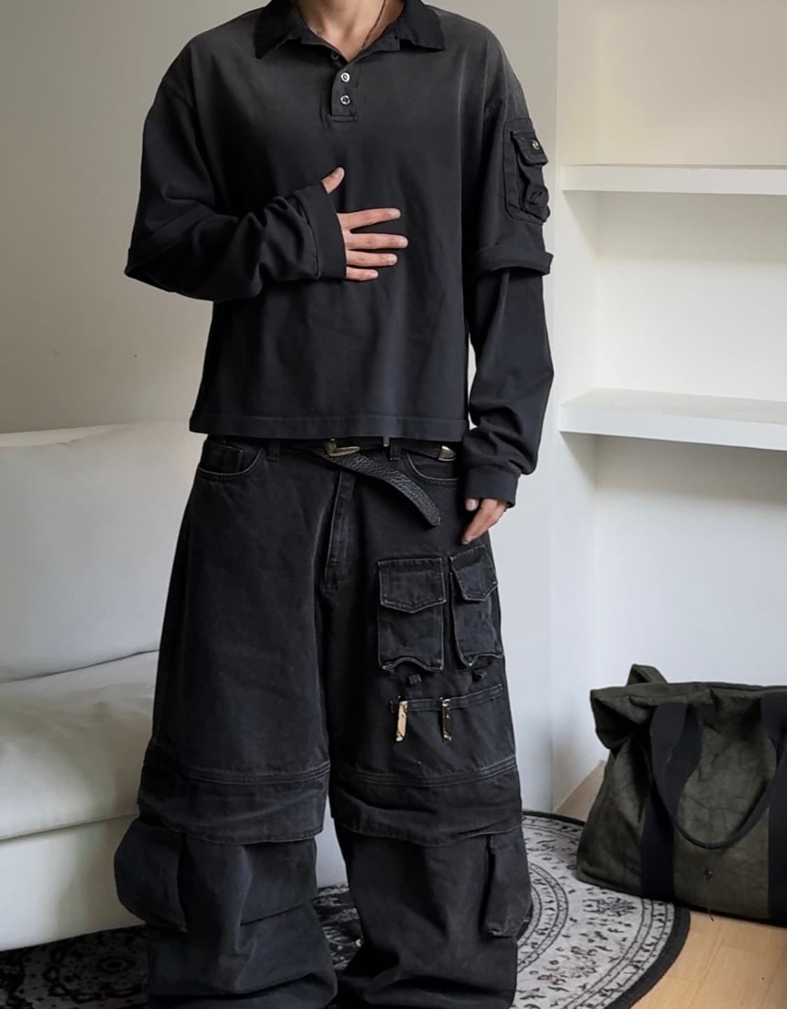 POGSERVICE MILITARY LAYERED SLEEVE 상품이미지2