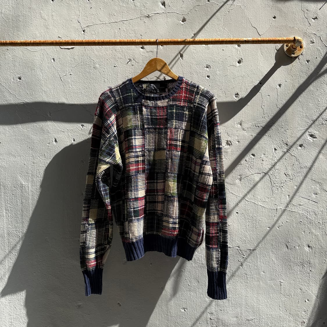 폴로 패치워크니트 상품이미지1