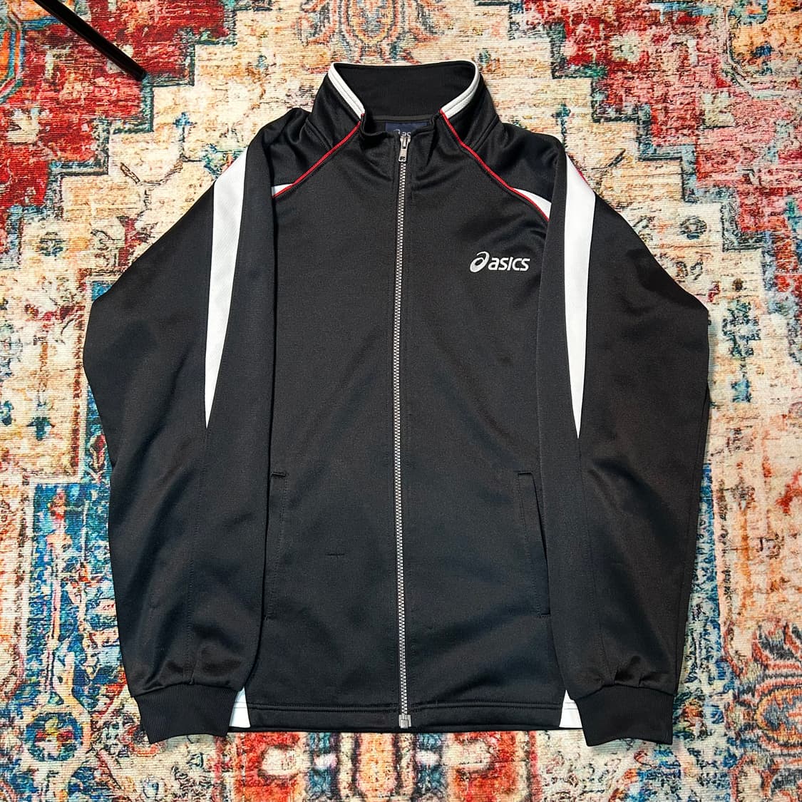 [M] 00s 아식스 재팬 블랙 트랙자켓 상품이미지1