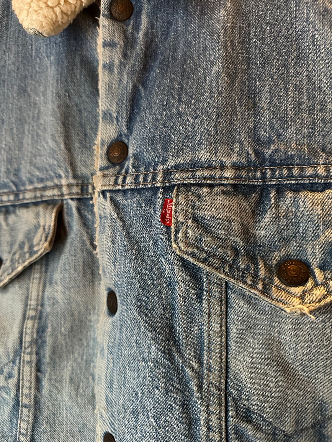 70s USA 빈티지 리바이스 3세대 셰르파 데님 자켓 상품이미지3
