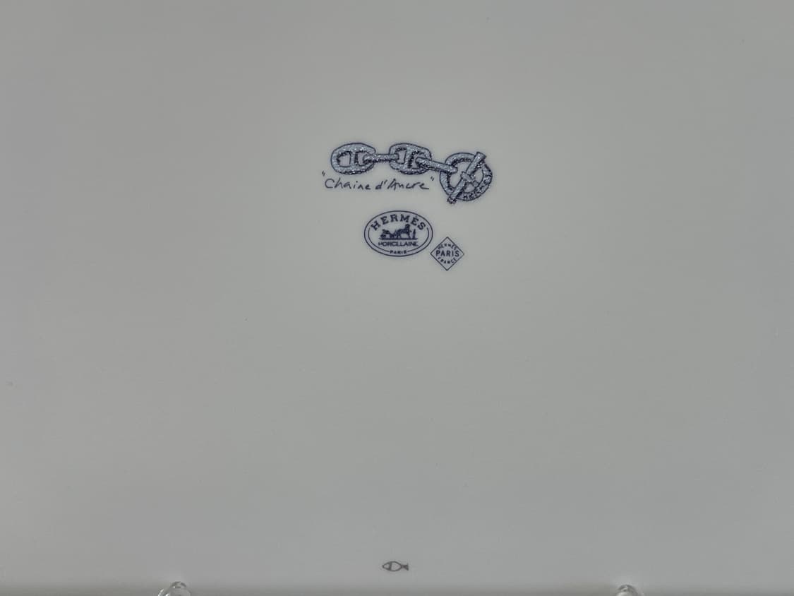 에르메스 샹달 블루 스퀘어 플레이트 1P HERMES 상품이미지5