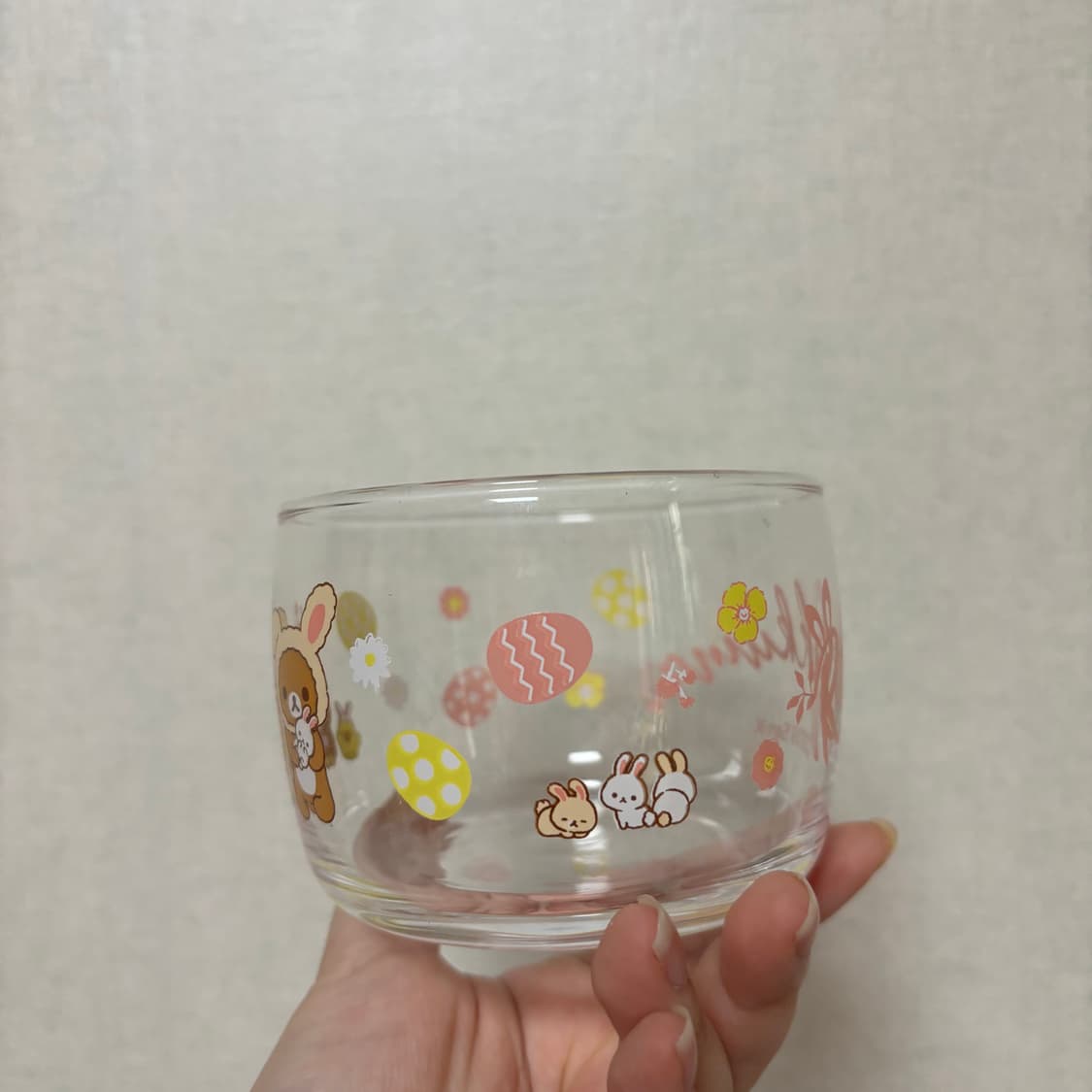 고전 산엑스 우사기 리락쿠마 유리컵 상품이미지2