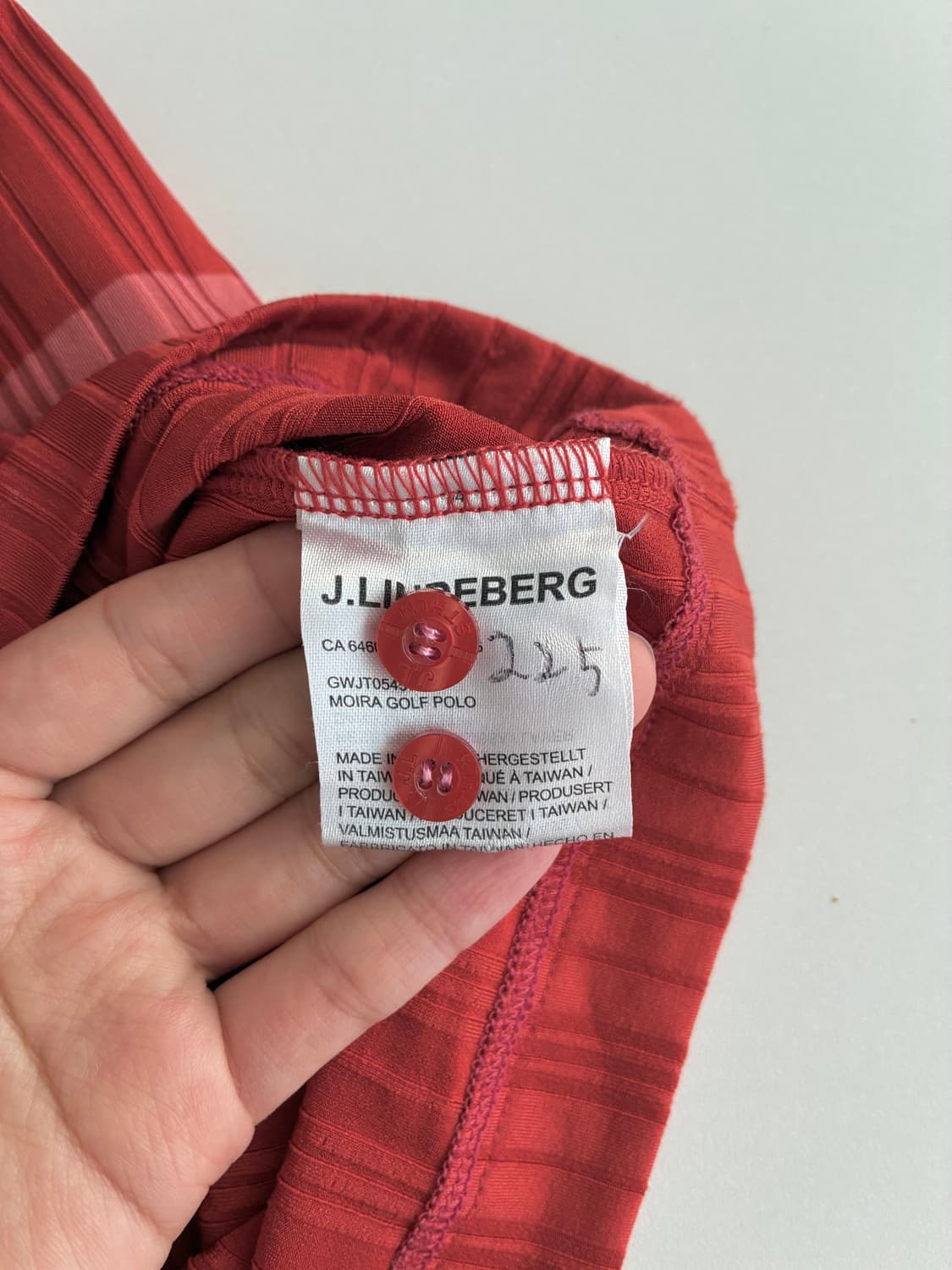 S) 제이린드버그 골지 폴로 반팔 티셔츠 오렌지 상품이미지6