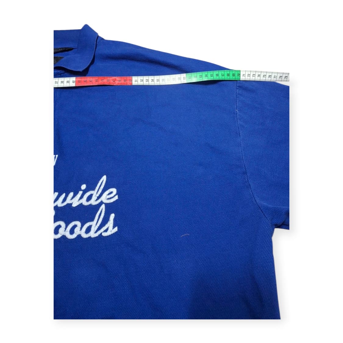 XL)자라 ZARA 오버핏 PK반팔 티셔츠 블루 상품이미지6