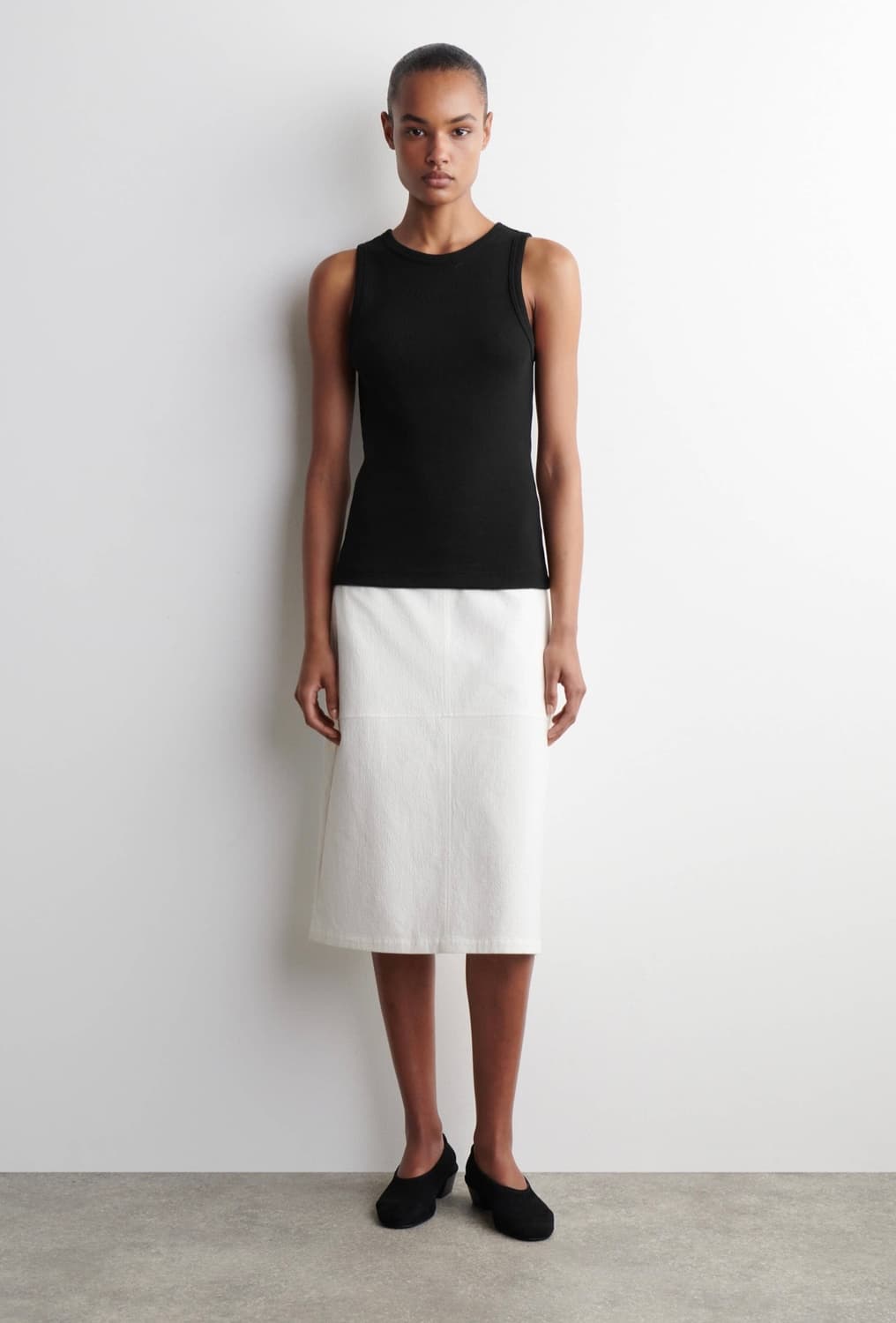 코스 스웨이드 힐 발레리나 블랙 38 상품이미지3