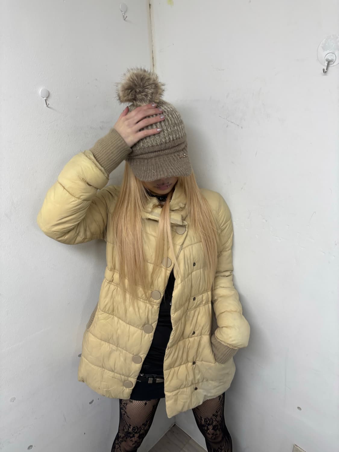 Big Button Warmer Detail Ivory Padding 상품이미지2