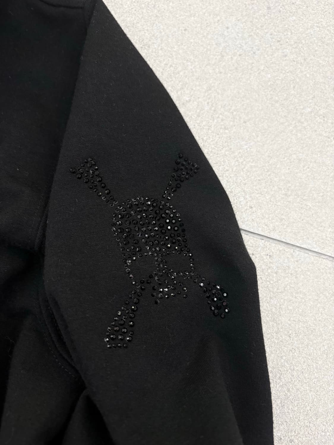 블랙 스컬 후드집업 상품이미지4