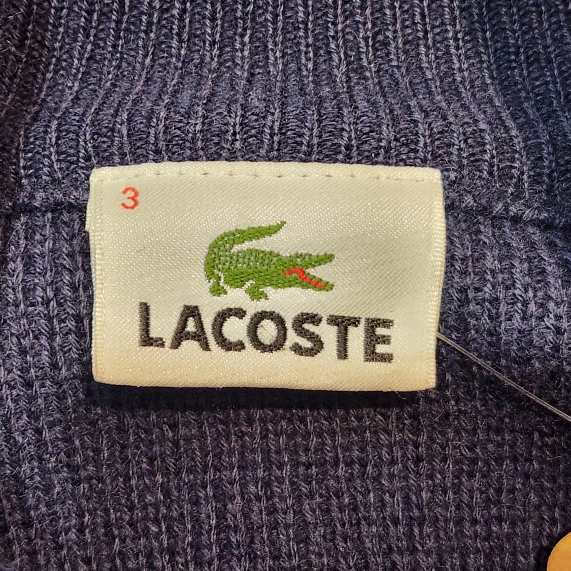 라코스테 네이비 니트 가디건 (M) 상품이미지2
