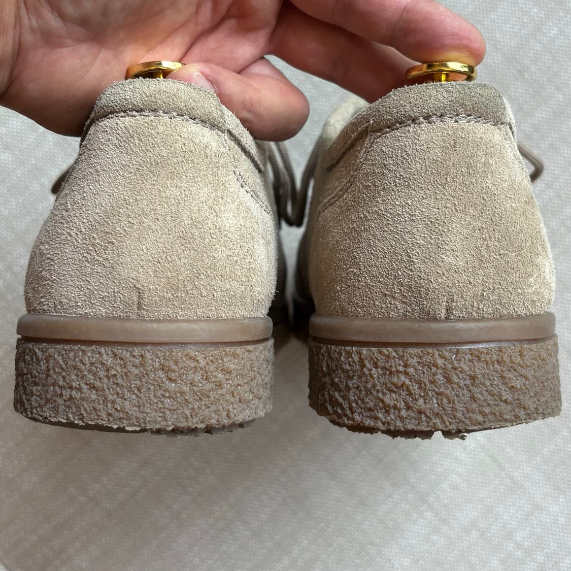 [8.5D] USA EASTLAND 카키 스웨이드 모카신 상품이미지4