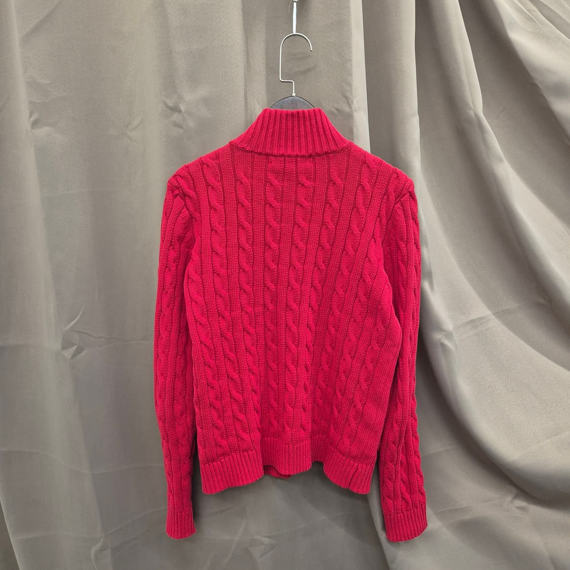 로렌 랄프로렌 코튼 니트 집업 M 상품이미지3