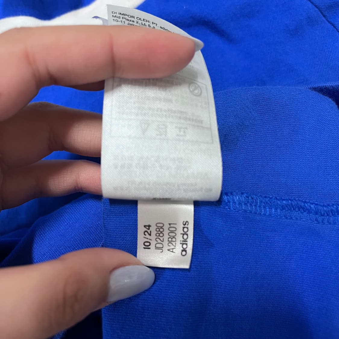 [정품] 아디다스 블루 삼선 반팔티 [ M ] 상품이미지5