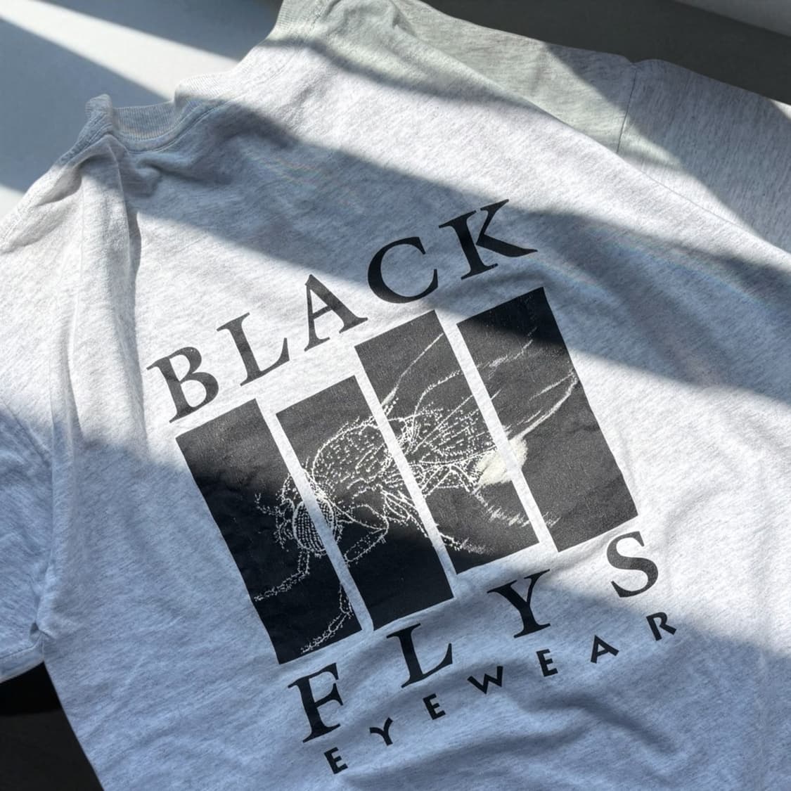 XL)90's 블랙 플라이즈 Black Flag 패러디 티셔츠 상품이미지2