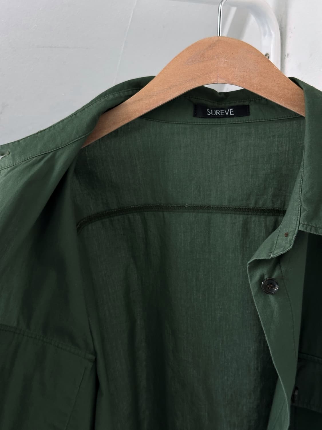 Light cotton wide silhouette work shirt 상품이미지3