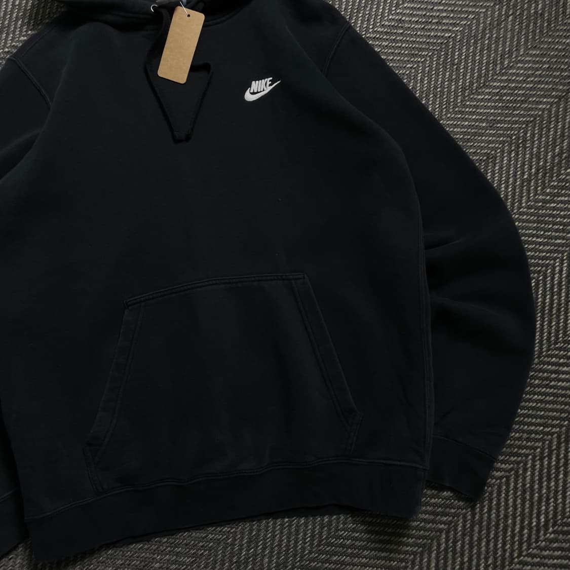 나이키 스우시로고 후드 티셔츠 블랙o 4562 상품이미지2