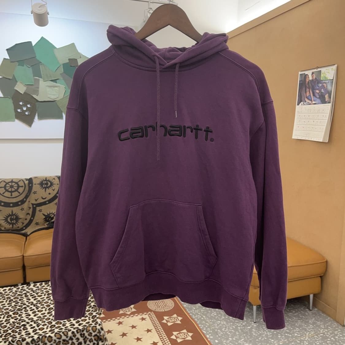 칼하트 윕 레트로 빈티지 포도맛 약기모 후드티 S C09230 상품이미지3