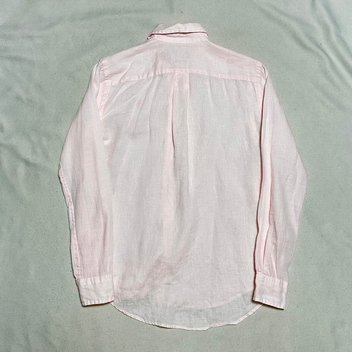XS 폴로랄프로렌 핑크 린넨 셔츠 상품이미지3