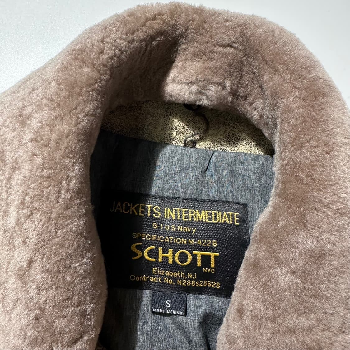 쇼트 G-1 레더 플라이트 봄버 자켓 상품이미지4