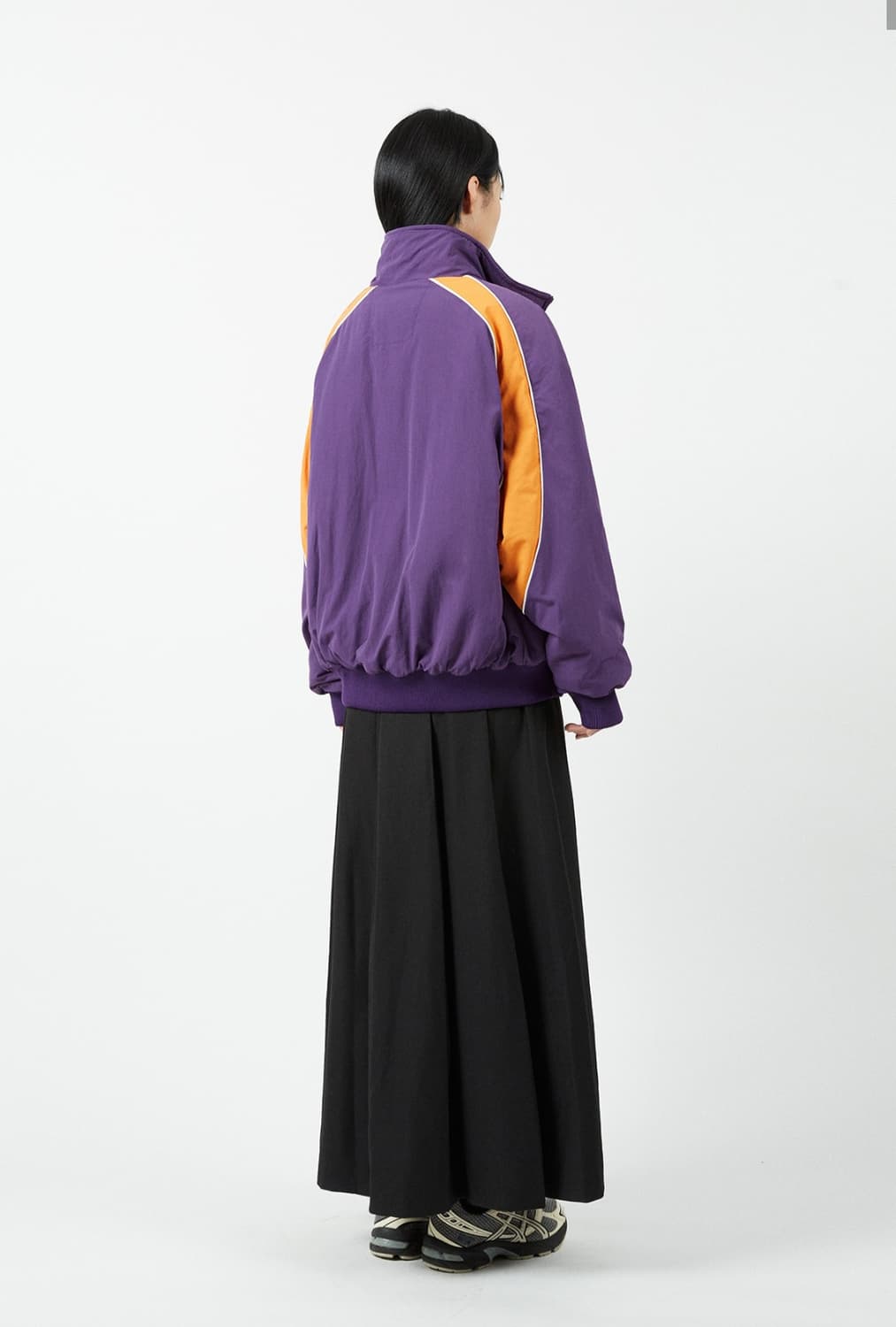 코드그라피 나일론 배색 나일론 점퍼 자켓 퍼플 L 상품이미지4