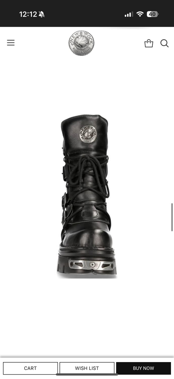 뉴락 부츠 BOOT BLACK REACTOR M-373-S4 EU39 상품이미지3