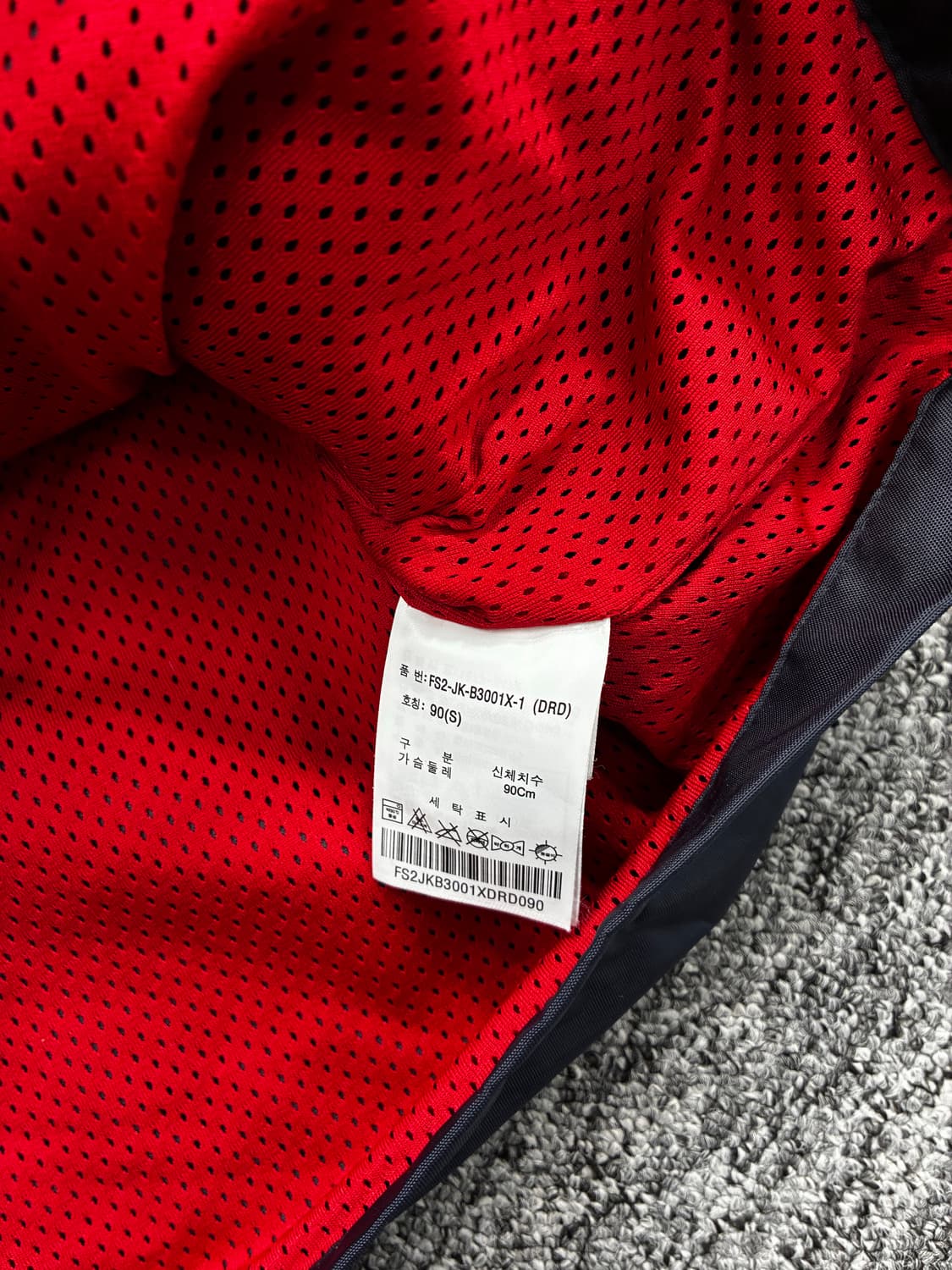 휠라 쿼터 네이비 레드 빅로고 아노락 S 상품이미지7