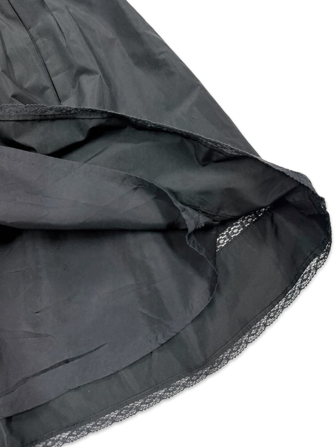 빈티지 FRANCO FERRARO 블랙 플레어 레이스 미디 스커트 상품이미지4