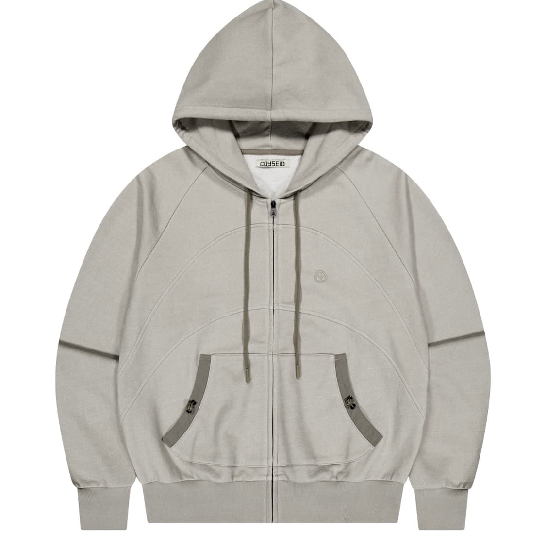 코이세이오 스트링 포켓 후드집업 샌드 상품이미지1