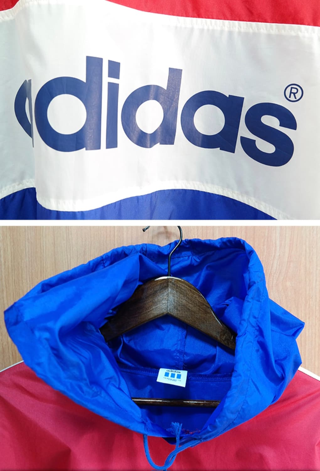 일본판 90s adida아디다스 빈티지 후드 바람마기  상품이미지3