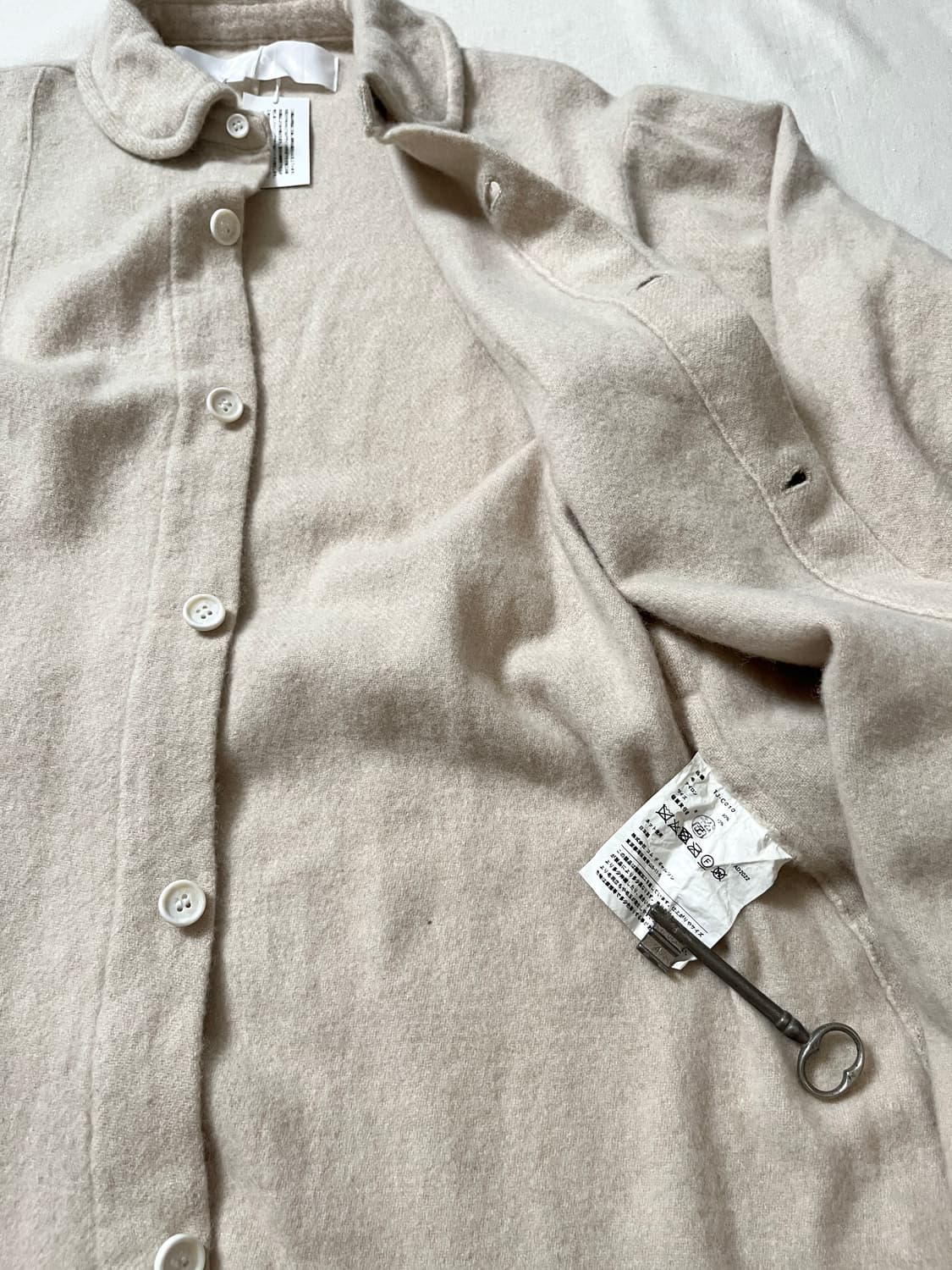 Tao comme des garcons 축융 울 셔링 롱코트 꼼데가르송 상품이미지7