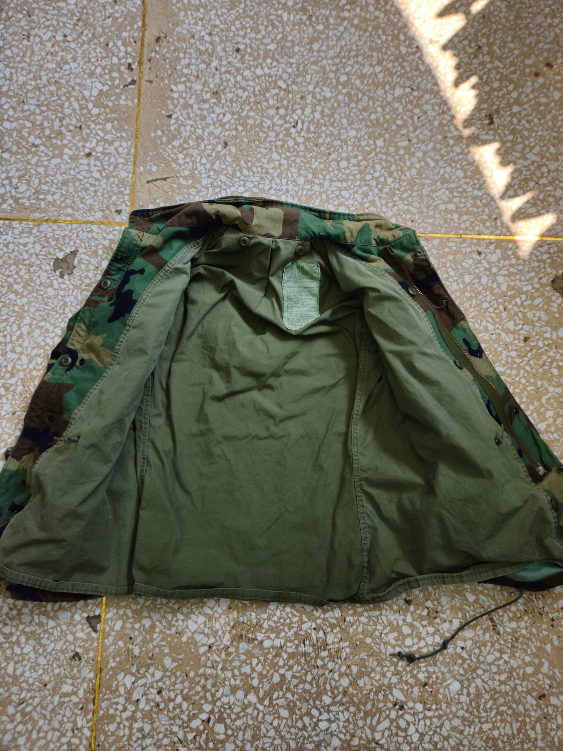 1980's 오리지널 M65 필드자켓 우드랜드 S-S 상품이미지5