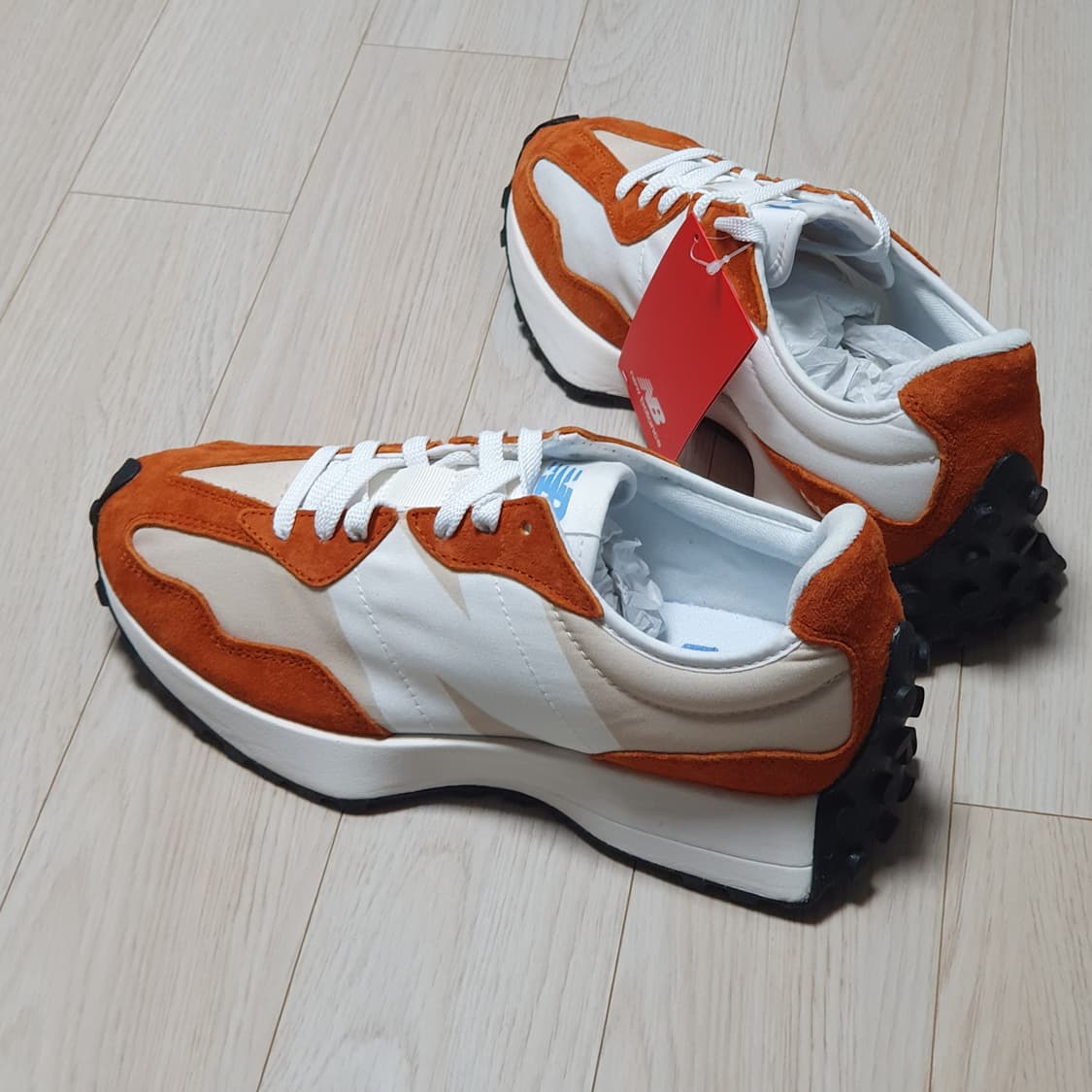 새제품280 뉴발란스 327 러스트 옥사이드 오렌지 스니커즈 상품이미지7