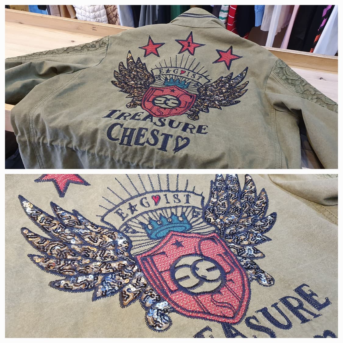 66/77.에고이스트 비즈 야상점퍼 상품이미지4