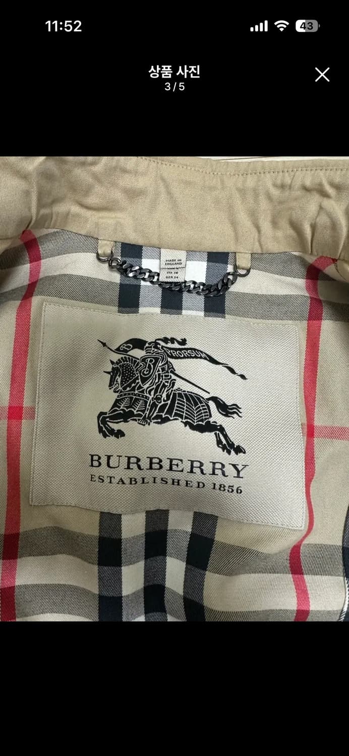 버버리 여성 트렌치 코트 상품이미지3