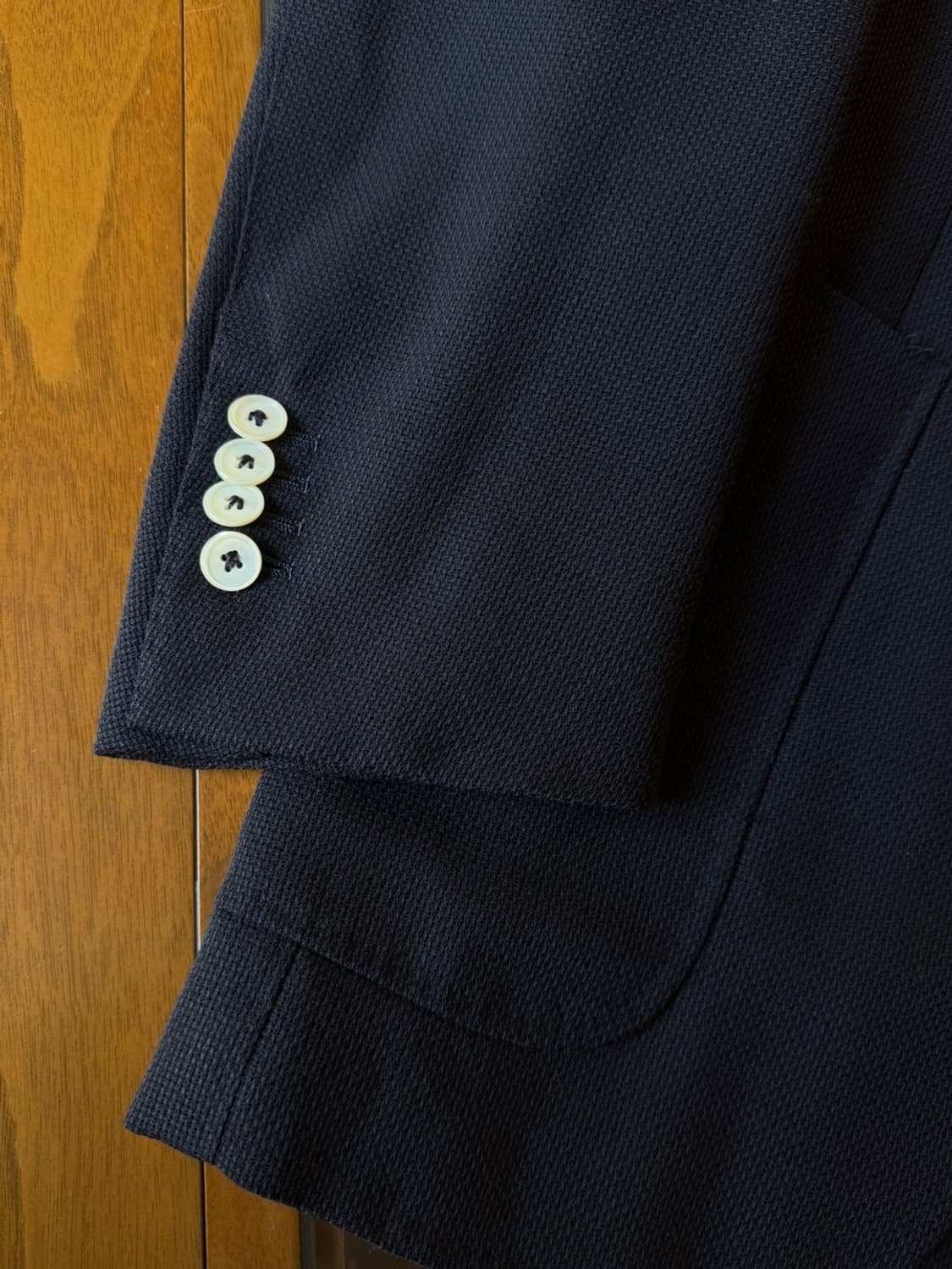 BEAMS F 빔즈에프 네이비 블레이저 슬림100 상품이미지10