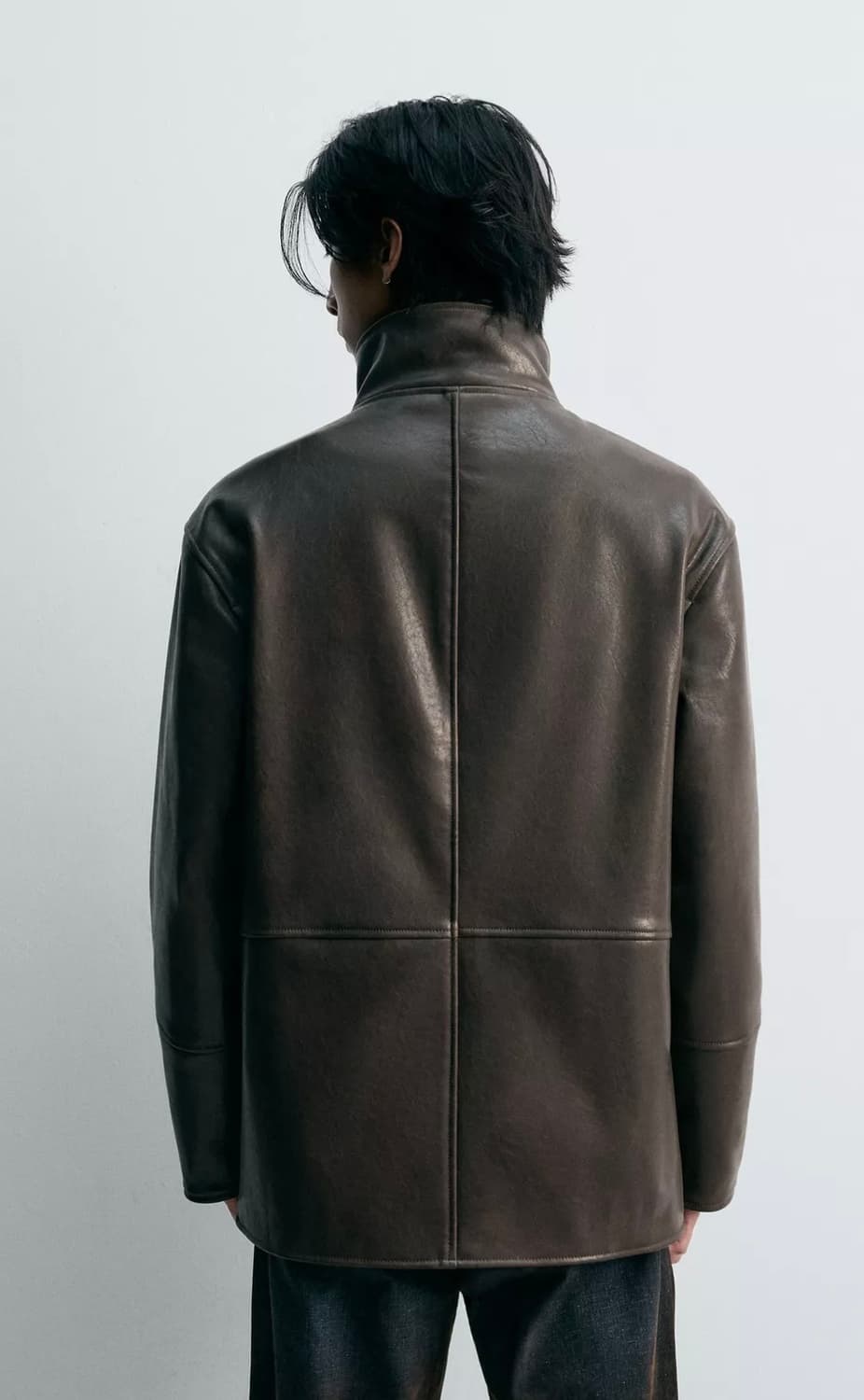 자라 한정판 레더 자켓 (안감체크무늬) [새상품] 상품이미지5