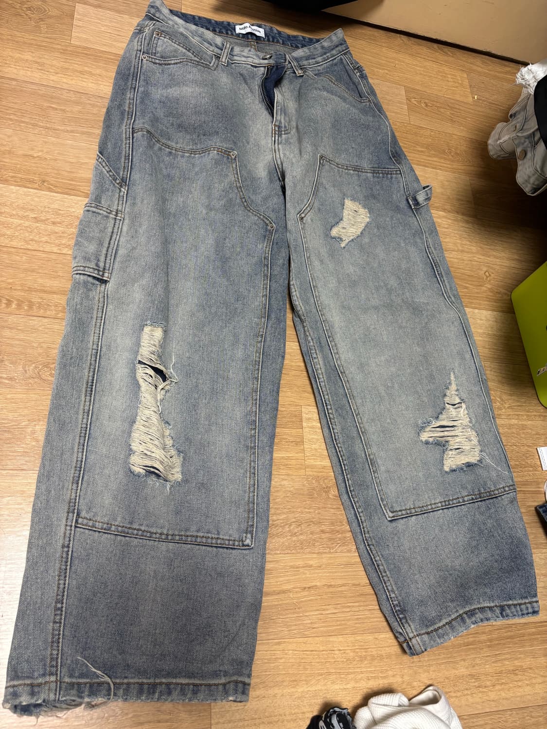밀로 아카이브 데미지 카펜터 팬츠 샌드 블루 상품이미지2