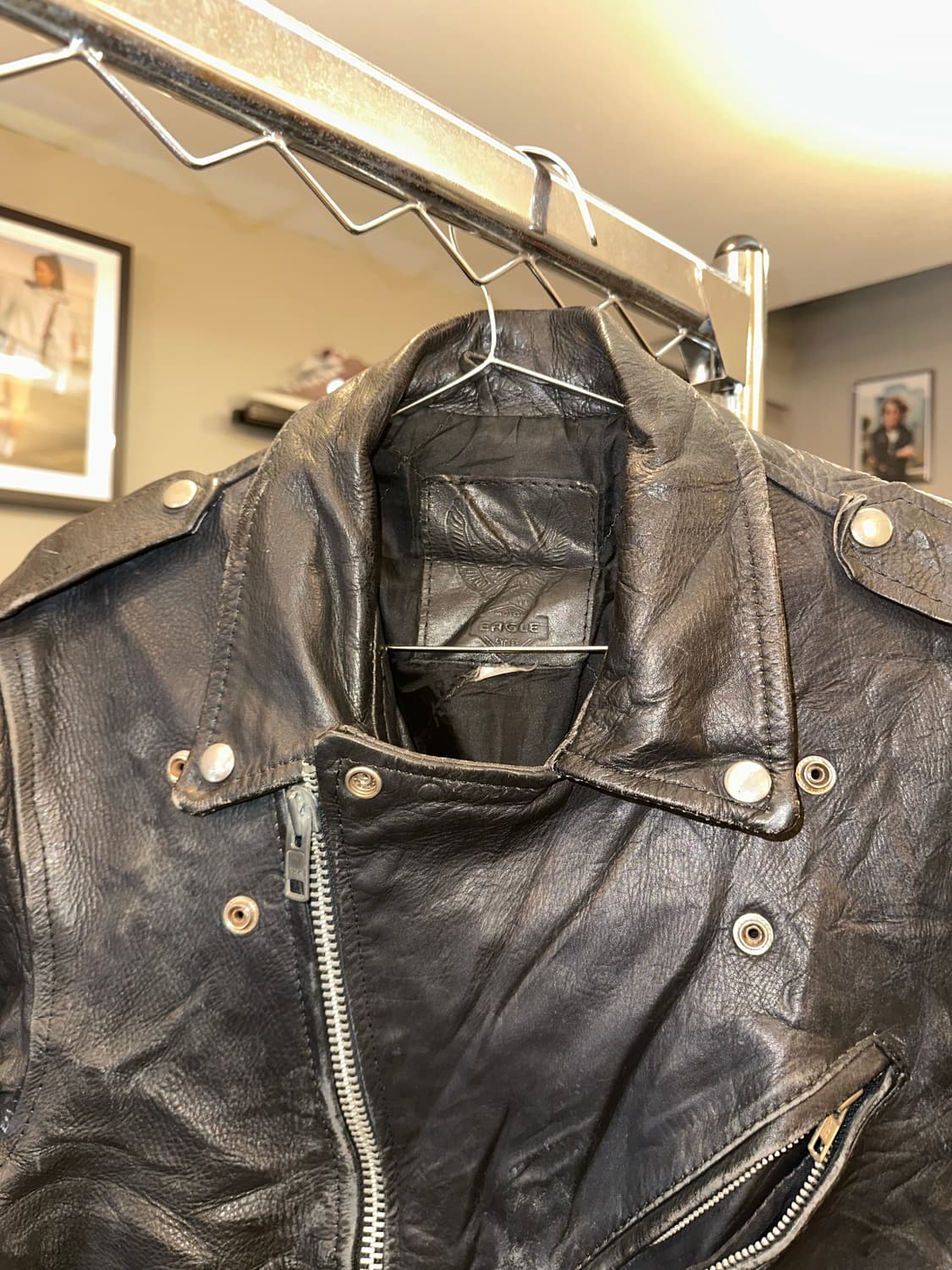 80-90’s Eagle motorcycle real leather JK 상품이미지4