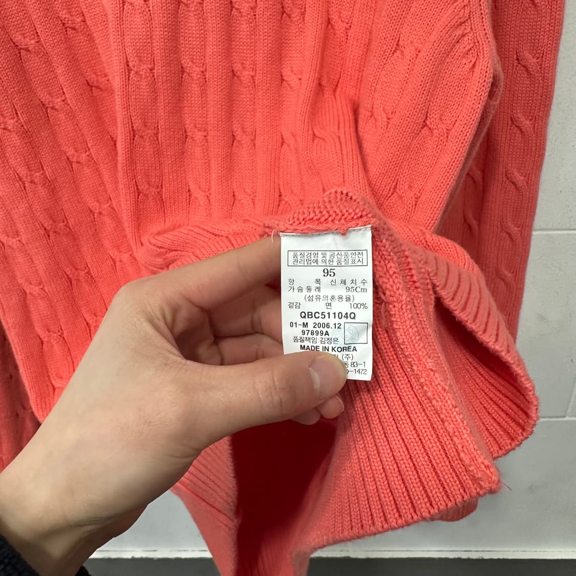 빈폴 꽈배기 니트 상품이미지4