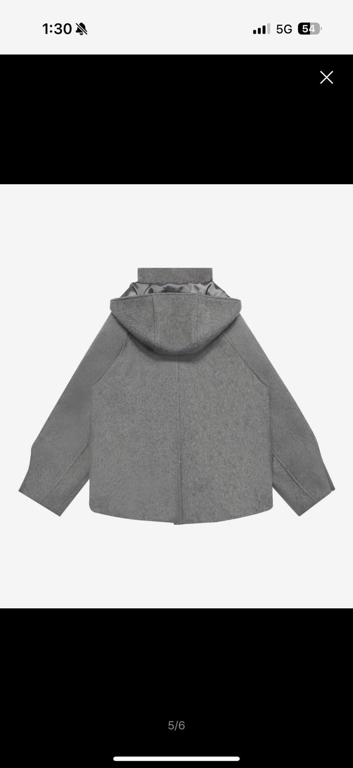 미레코 후드 더블 버튼 코트 상품이미지2