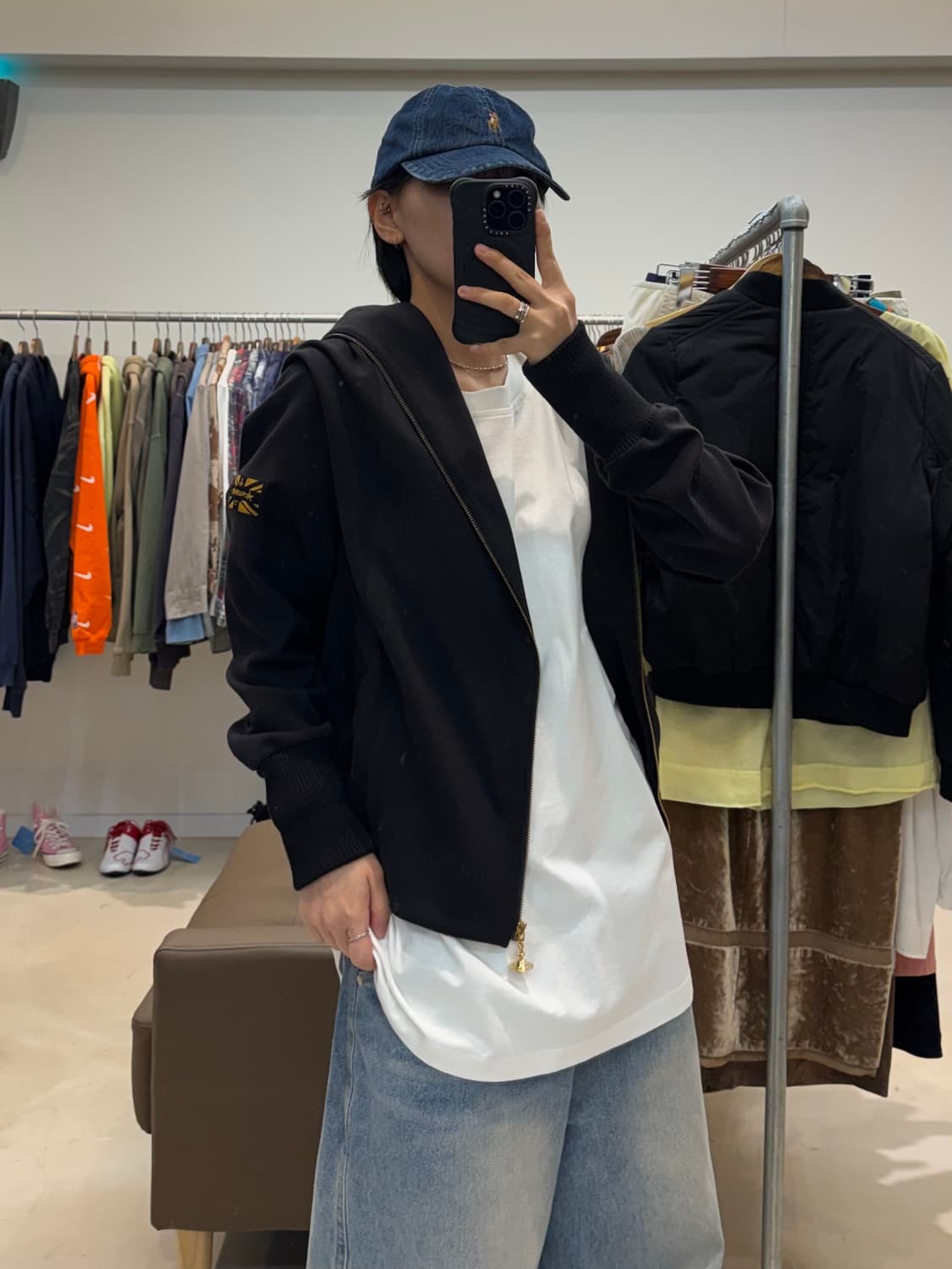 비비안웨스트우드 앵글로매니아 사이드 지퍼 후드집업 상품이미지5