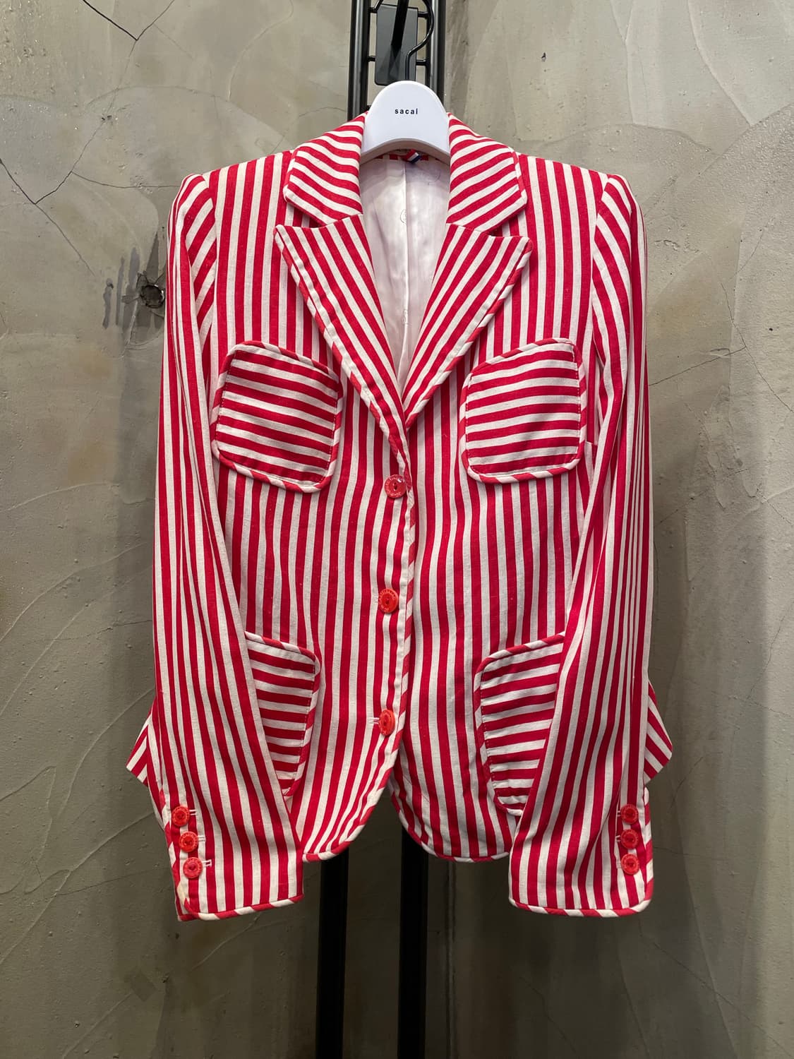 카스텔바작 이태리 린넨 비스코스 레드 자켓 66 상품이미지1