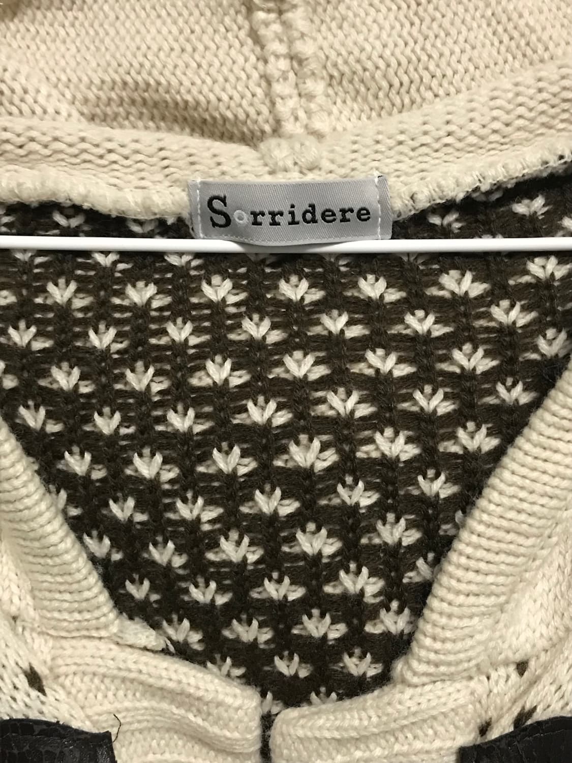 빈티지 니혼진 너드 모리 노르딕 후드 니트 가디건 상품이미지3