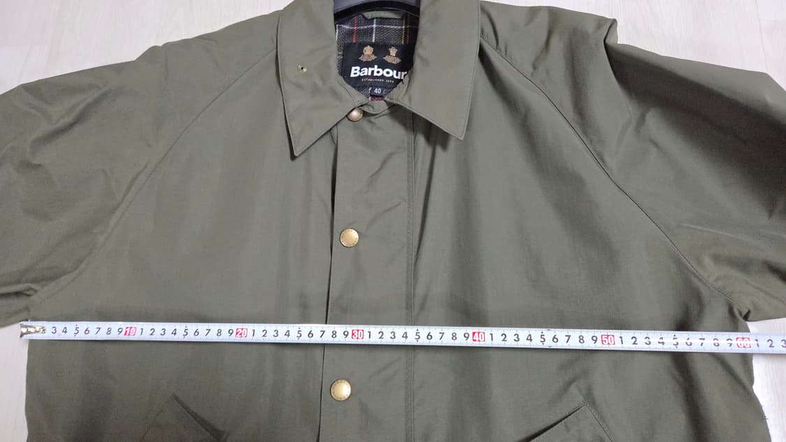 (착샷) 바버 트랜스포트 논왁스 샤워프루프 자켓 상품이미지5