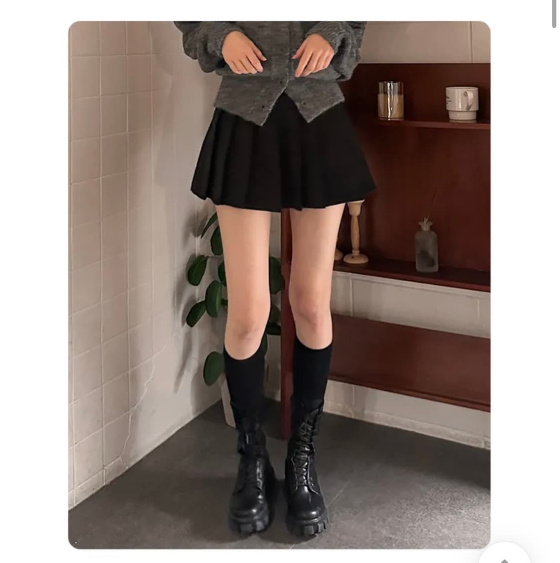 글로우제이드 미니 테니스 스커트 그레이 s 상품이미지1