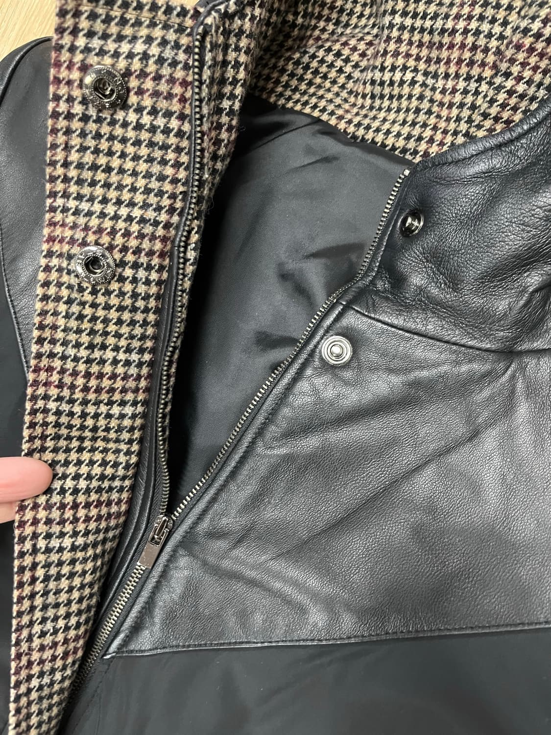 양가죽 후드 코트 상품이미지2