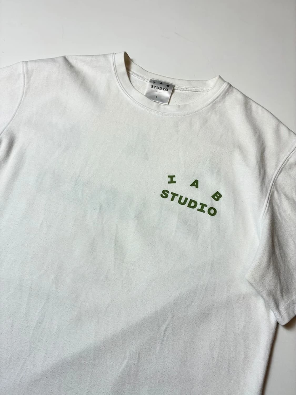 아이앱스튜디오 빅로고 오버핏 반팔 티셔츠 PN9090 상품이미지4