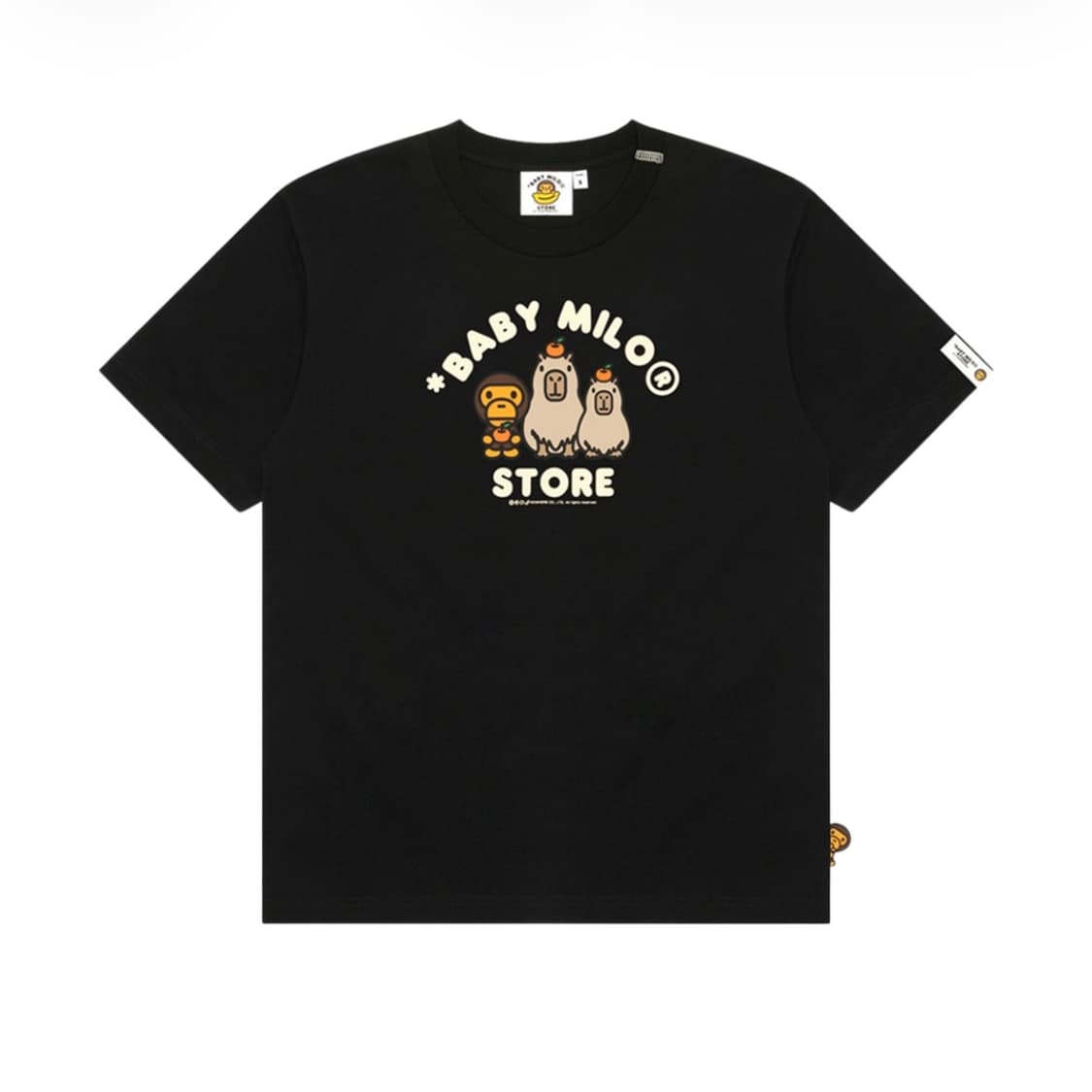 베이프 마일로 레귤러 핏 티셔츠 블랙 S 상품이미지1