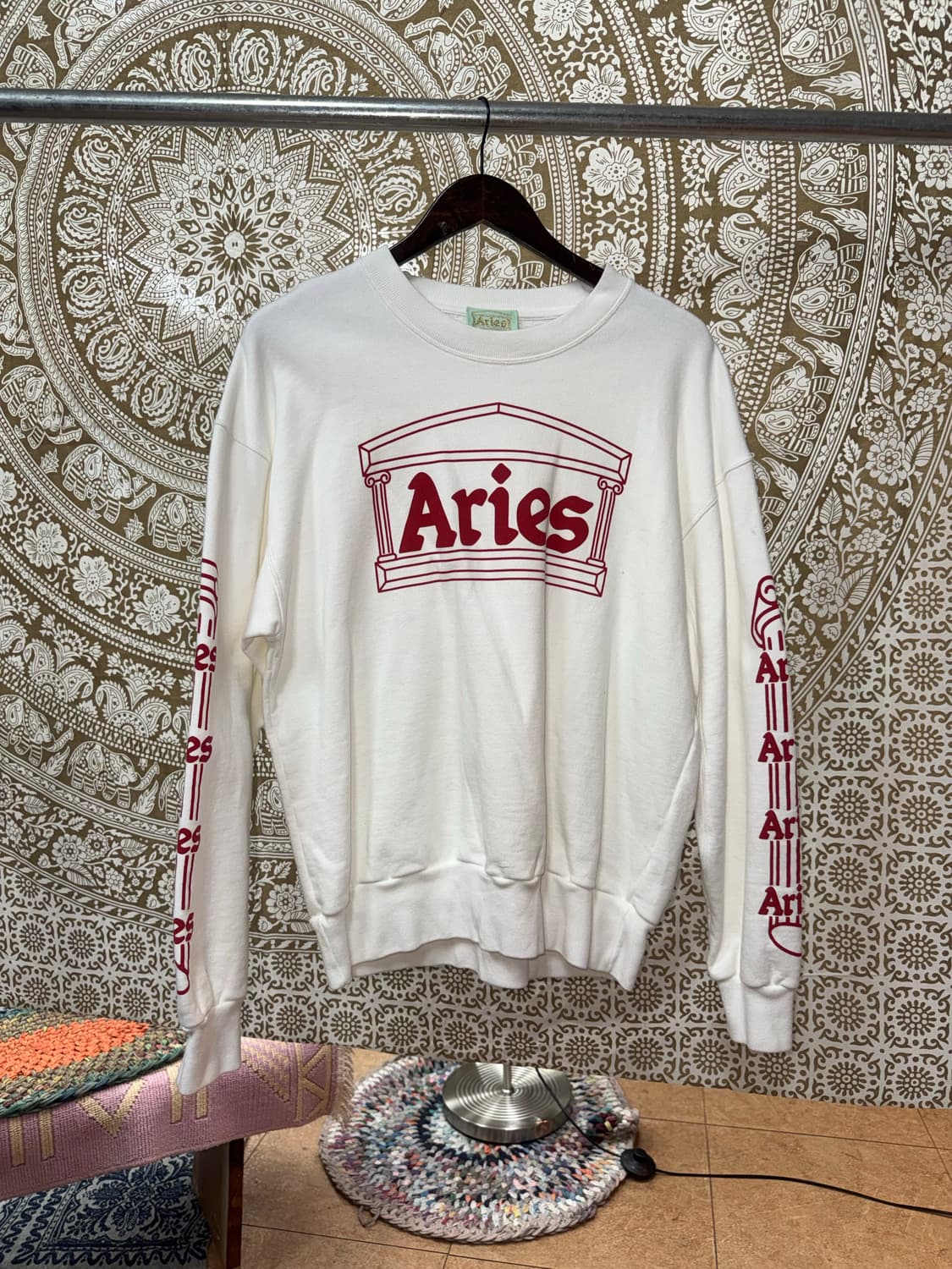 Aries 에리즈 소매 프린팅 맨투맨  상품이미지3