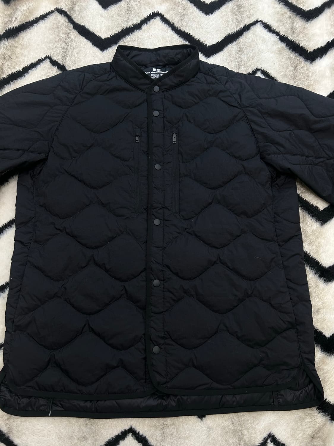 [XL]유니클로x화이트마운티어링 빅사이즈 경랑 자켓/블랙 상품이미지3